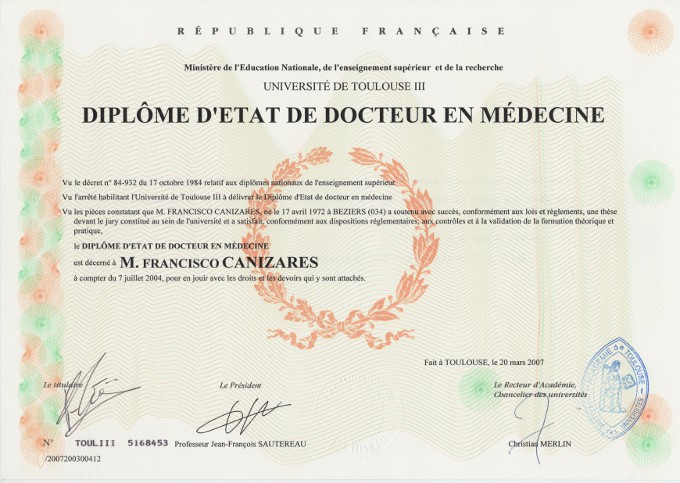 Diplôme d'état de docteur en médecine